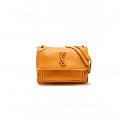 YSL NIKI BABY CHAIN BAG IN LAMBSKIN 633160AAEAW7923 (21*16*7.5cm)